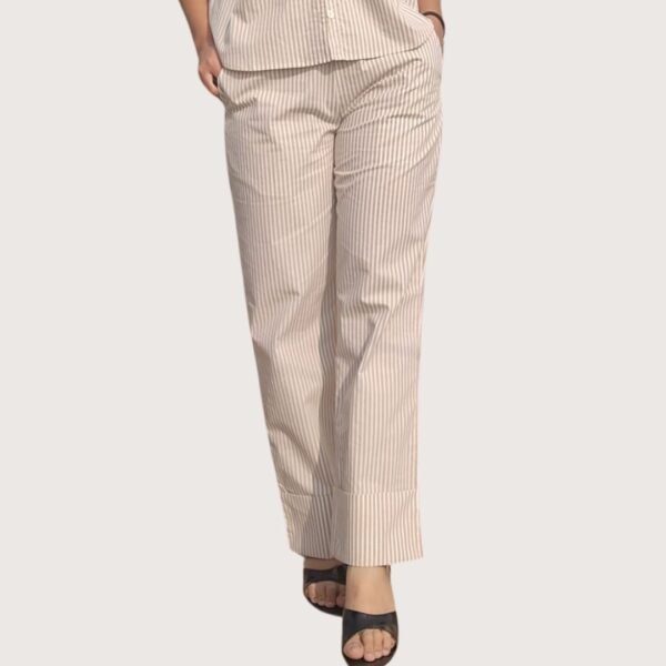 Striped  Fold Pant - Image 4