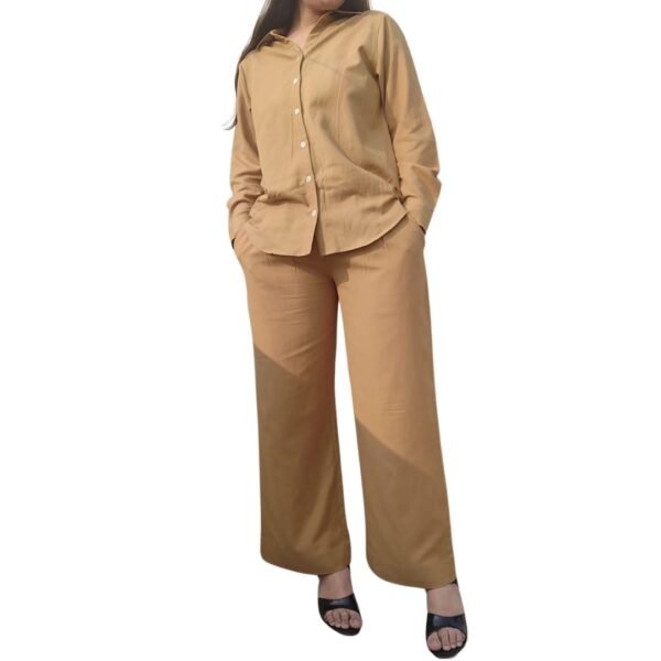 Mustard Yellow Relaxed Co-Ord Set - Image 3