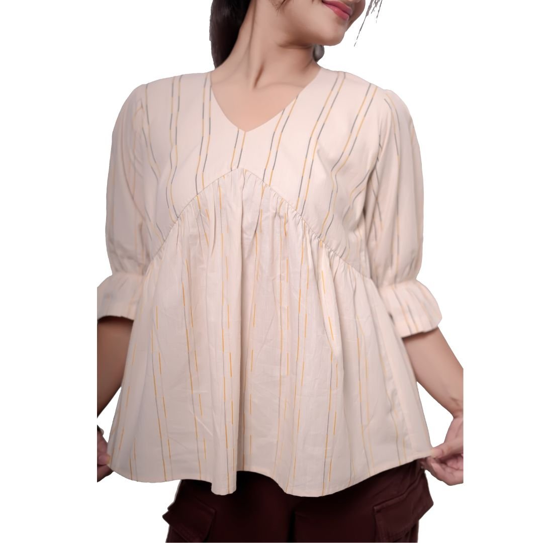 Classic Flare Peplum Top - Image 2