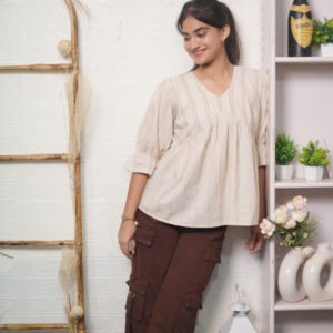 Classic Flare Peplum Top