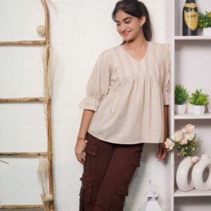 Classic Flare Peplum Top