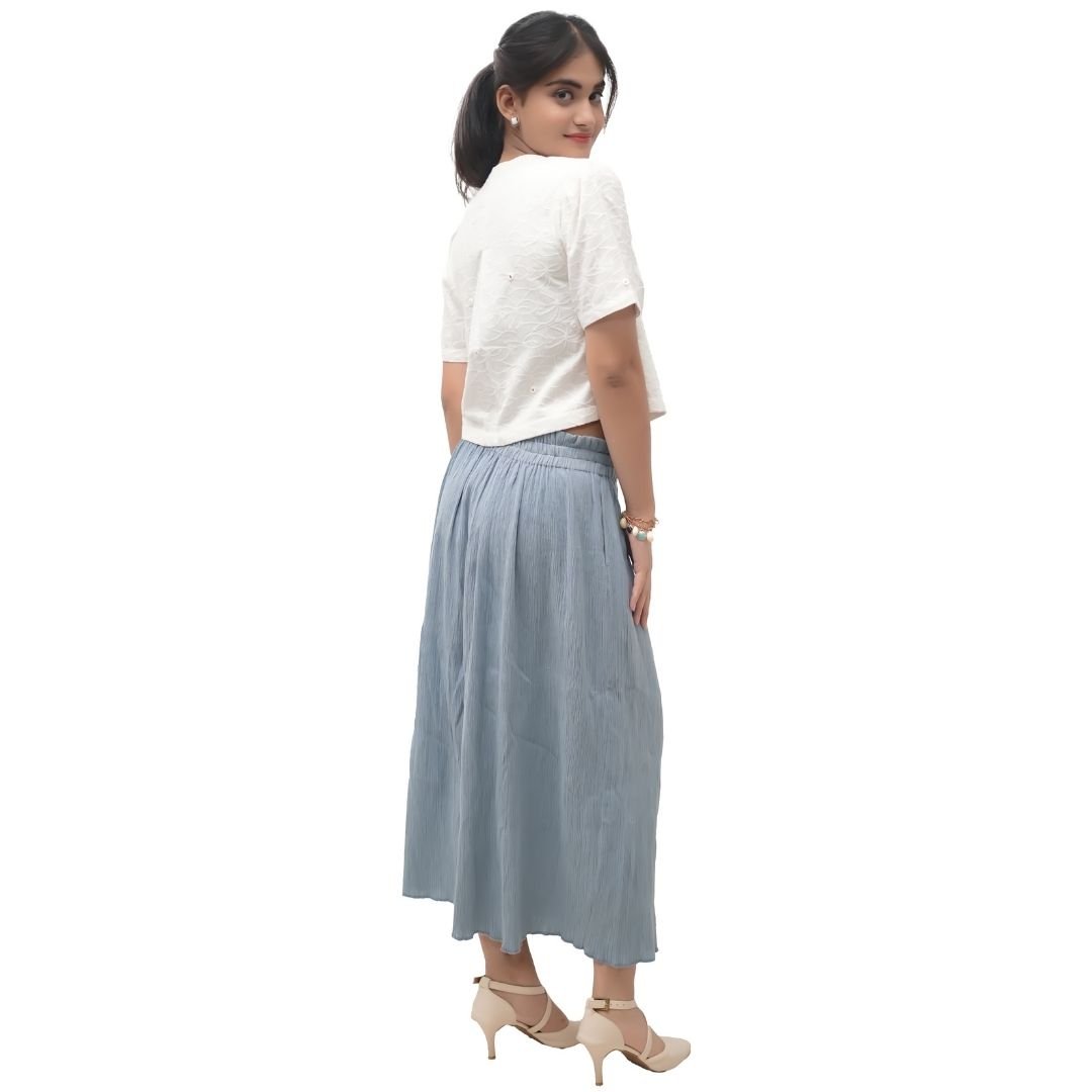 Mist Gray Skirt (Crinkle) - Image 3