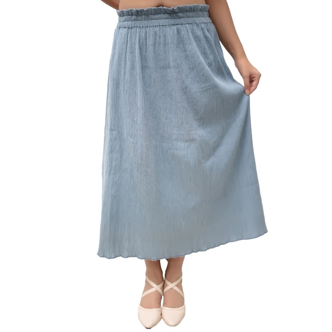 Mist Gray Skirt (Crinkle) - Image 2