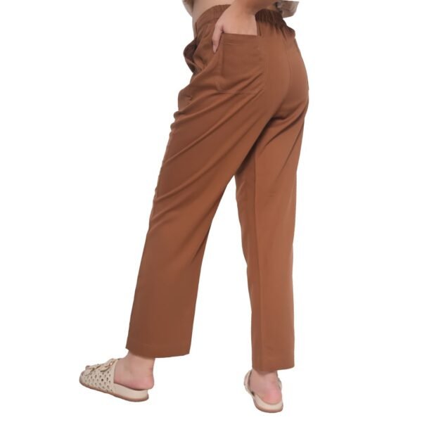 Brown Twill Trousers - Image 2
