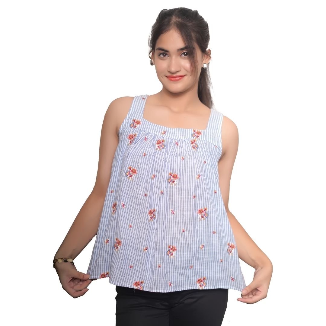 Floral Embroidery Top