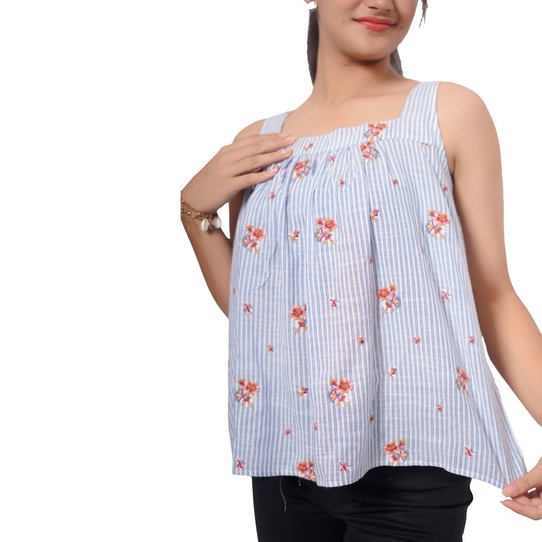 Floral Embroidery Top - Image 4