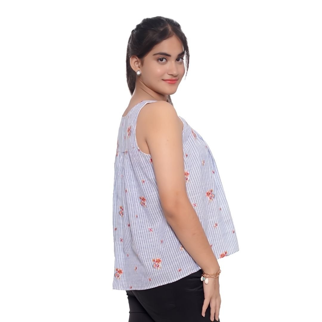 Floral Embroidery Top - Image 2